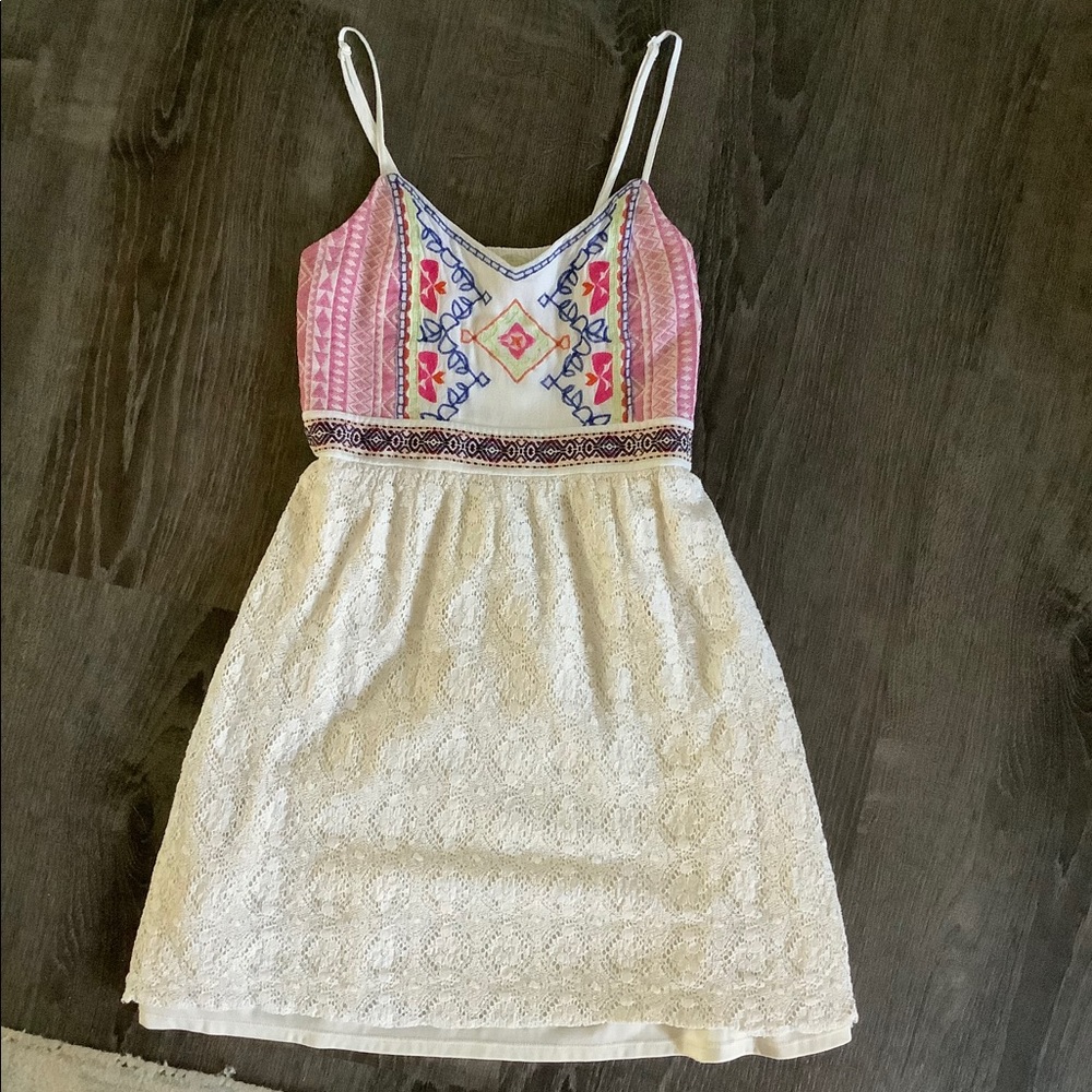 Altar’d State cream lace patterned dress